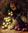 Still Life with Apples, Grapes and Plums by George Clare